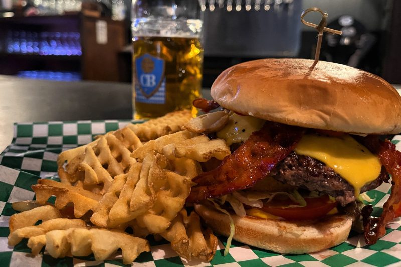 The Loaded Crusader burger